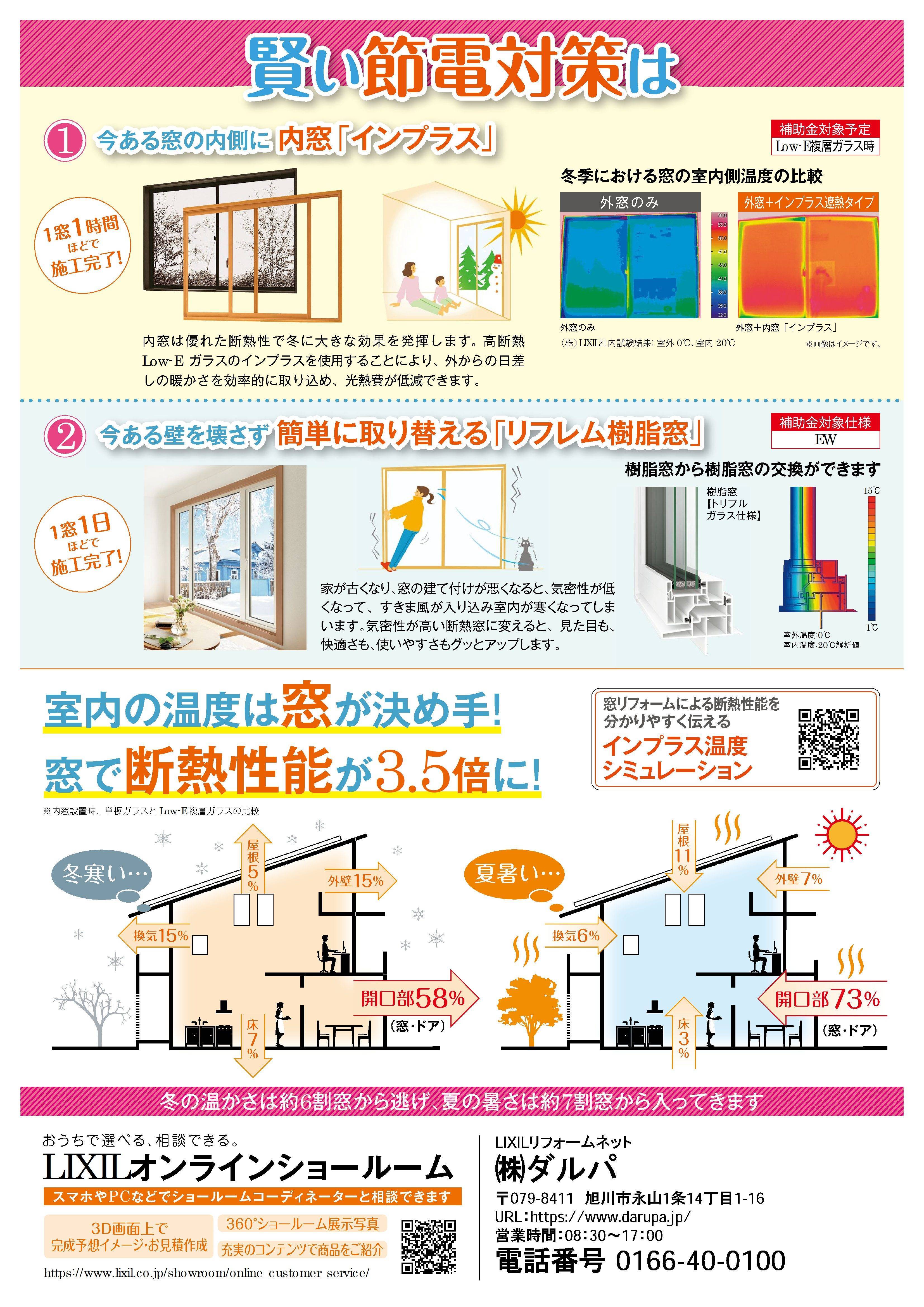 窓から省エネ！　お得に快適リフォーム ダルパのイベントキャンペーン 写真3