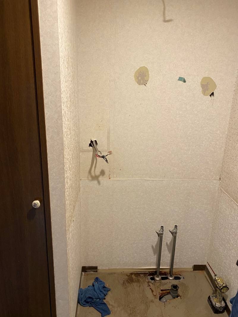洗面所のリフォーム① コーホクトーヨー住器のブログ 写真3