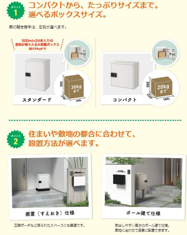 今話題！留守中でも荷物を受け取れる、戸建て用宅配ボックス！ 杉戸ウインドトーヨー住器のブログ 写真5