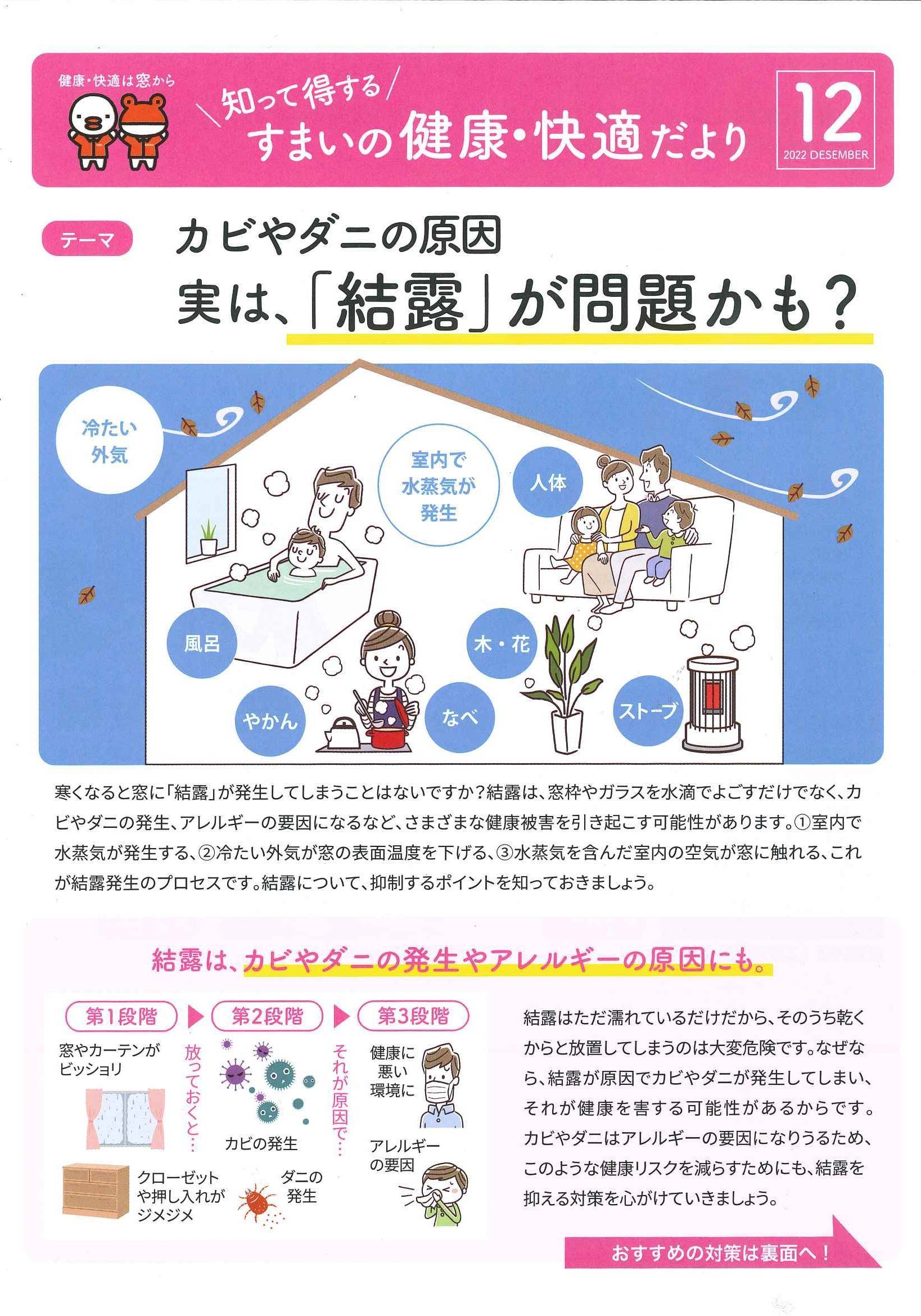 すまいの健康・快適だより＊12月＊ 大平トーヨー住器のブログ 写真1