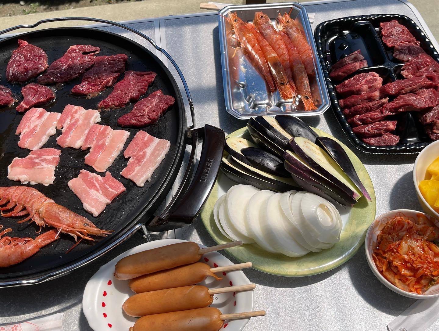 バーベキューしました～😋 大角屋トーヨー住器のブログ 写真1