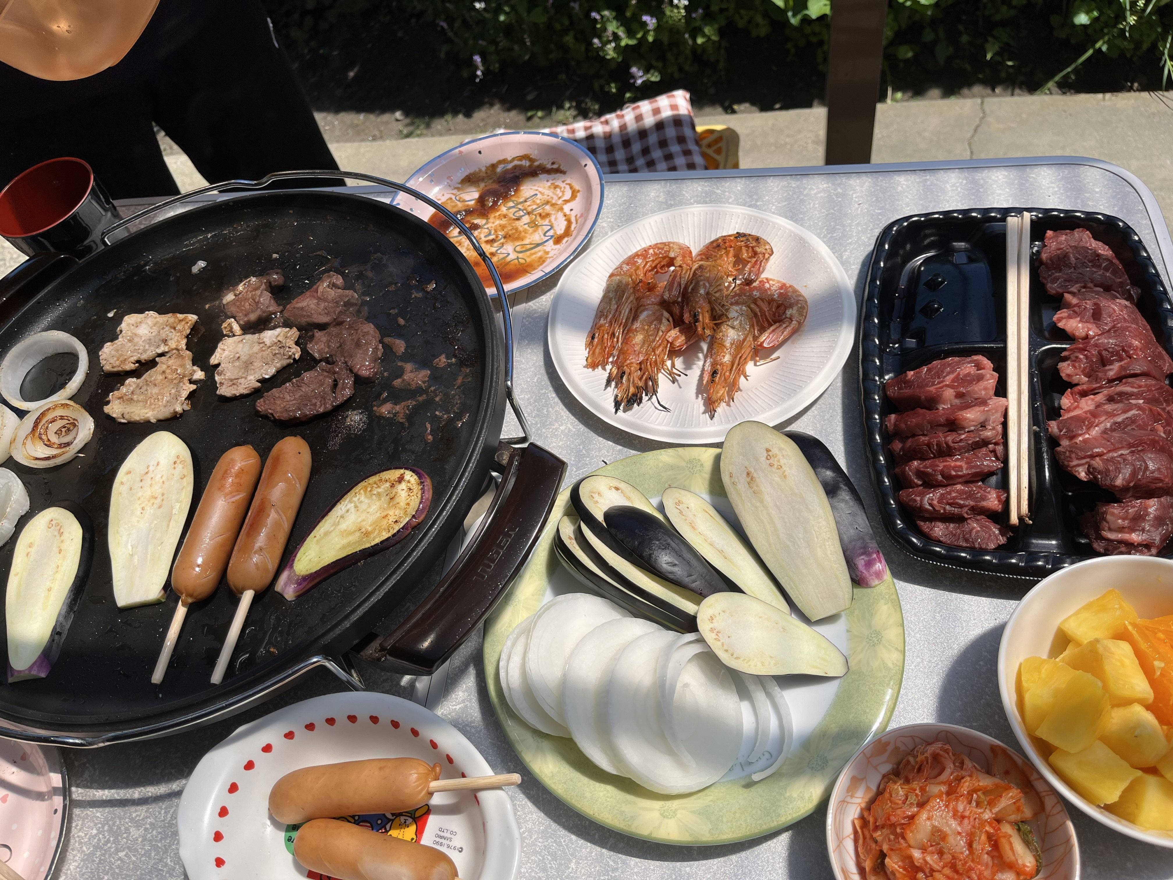 バーベキューしました～😋 大角屋トーヨー住器のブログ 写真2