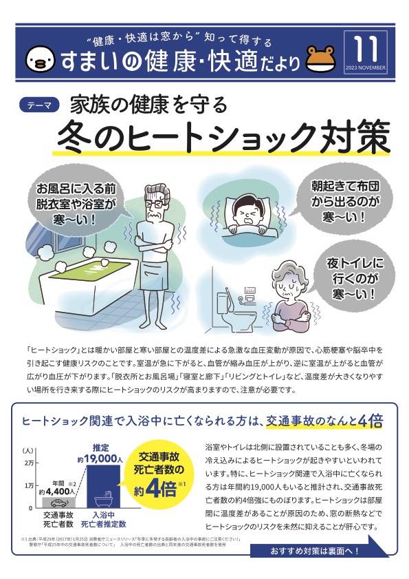 冬のヒートショック対策 石田トーヨー住器のブログ 写真1