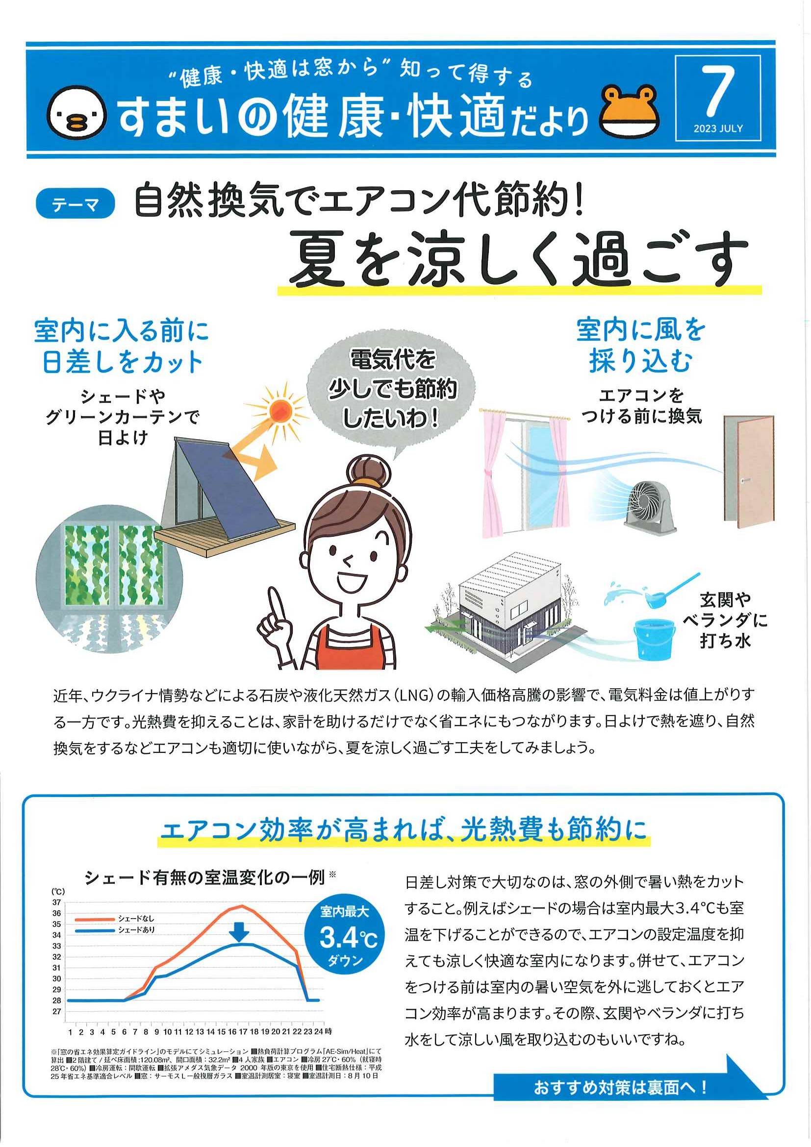 すまいの健康・快適だより　7月号 ミネオトーヨー住器のイベントキャンペーン 写真1