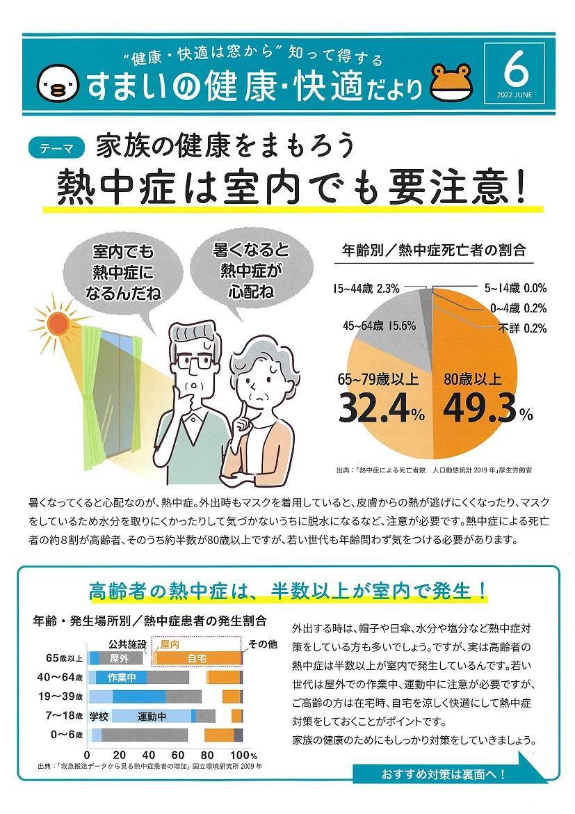 すまいの健康・快適だより　6月号 窓研 土浦のイベントキャンペーン 写真1