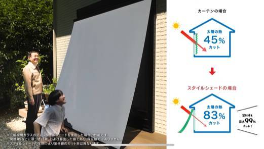 LIXILの「リプラス」「スタイルシェード」紹介CM🎵 大木建装硝子のブログ 写真5