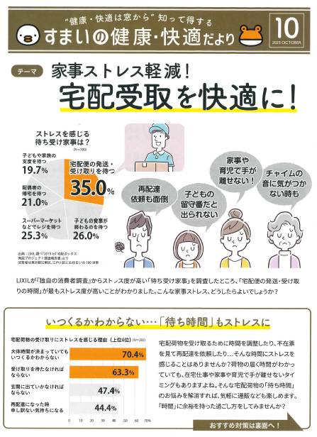 すまいの健康・快適だより10月 東京石原トーヨー住器のブログ 写真1