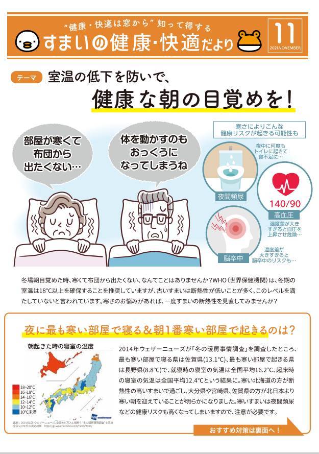 【健康な朝の目覚めを！】健康・快適は窓から！！ おさだガラスのブログ 写真1