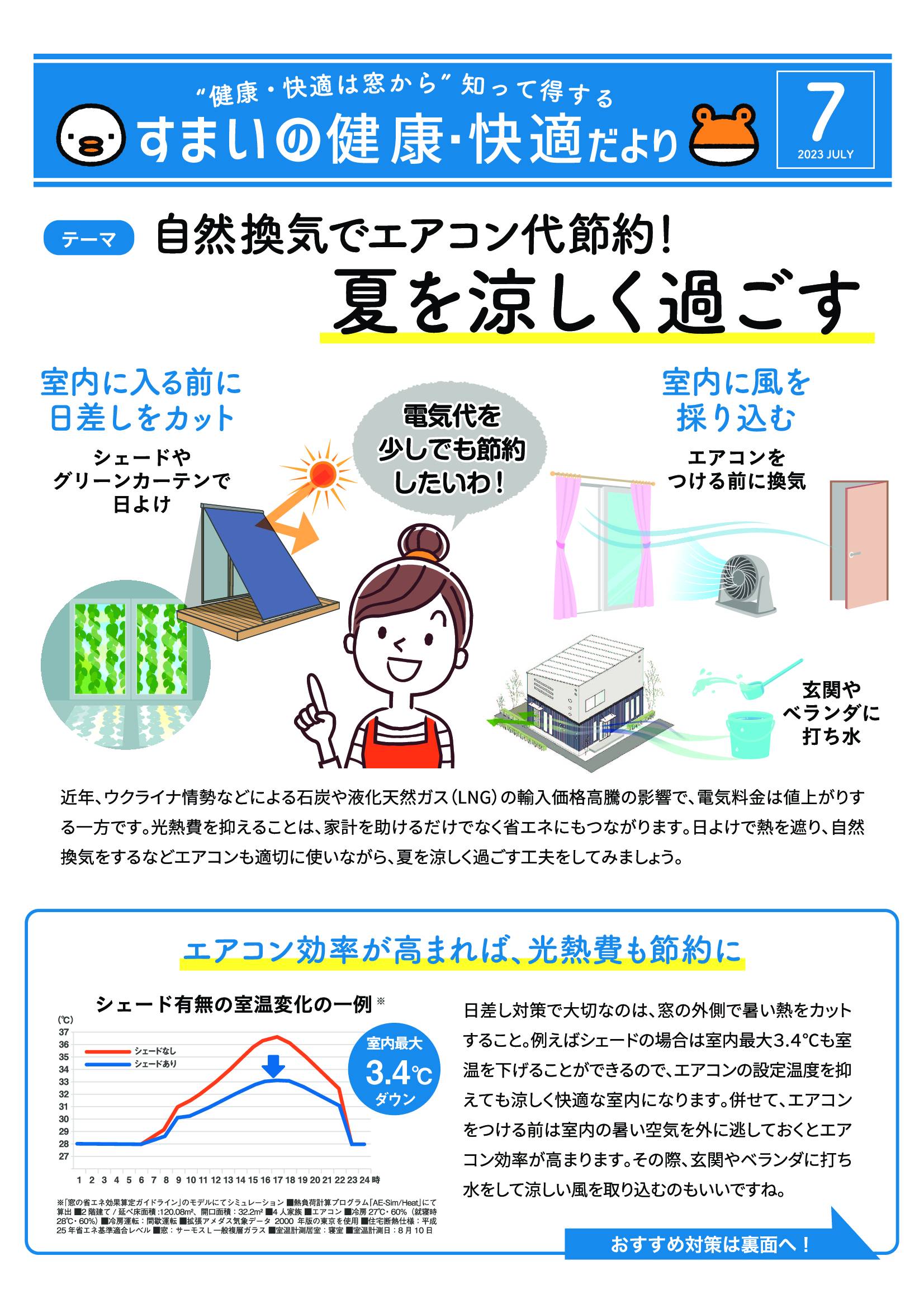 すまいの健康・快適だより　7月号 トータスエステートのイベントキャンペーン 写真1