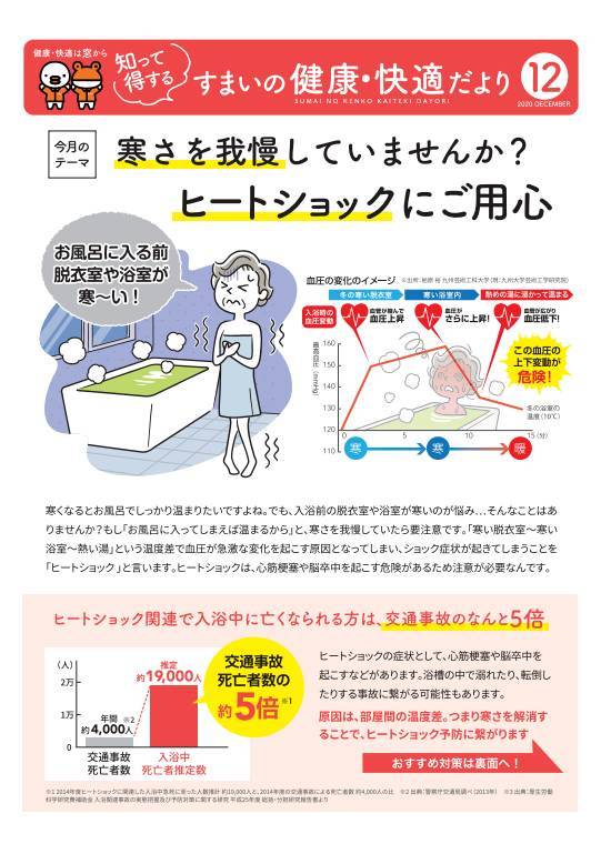 寒さを我慢していませんか？ヒートショックにご用心 更埴トーヨー住器のイベントキャンペーン 写真1