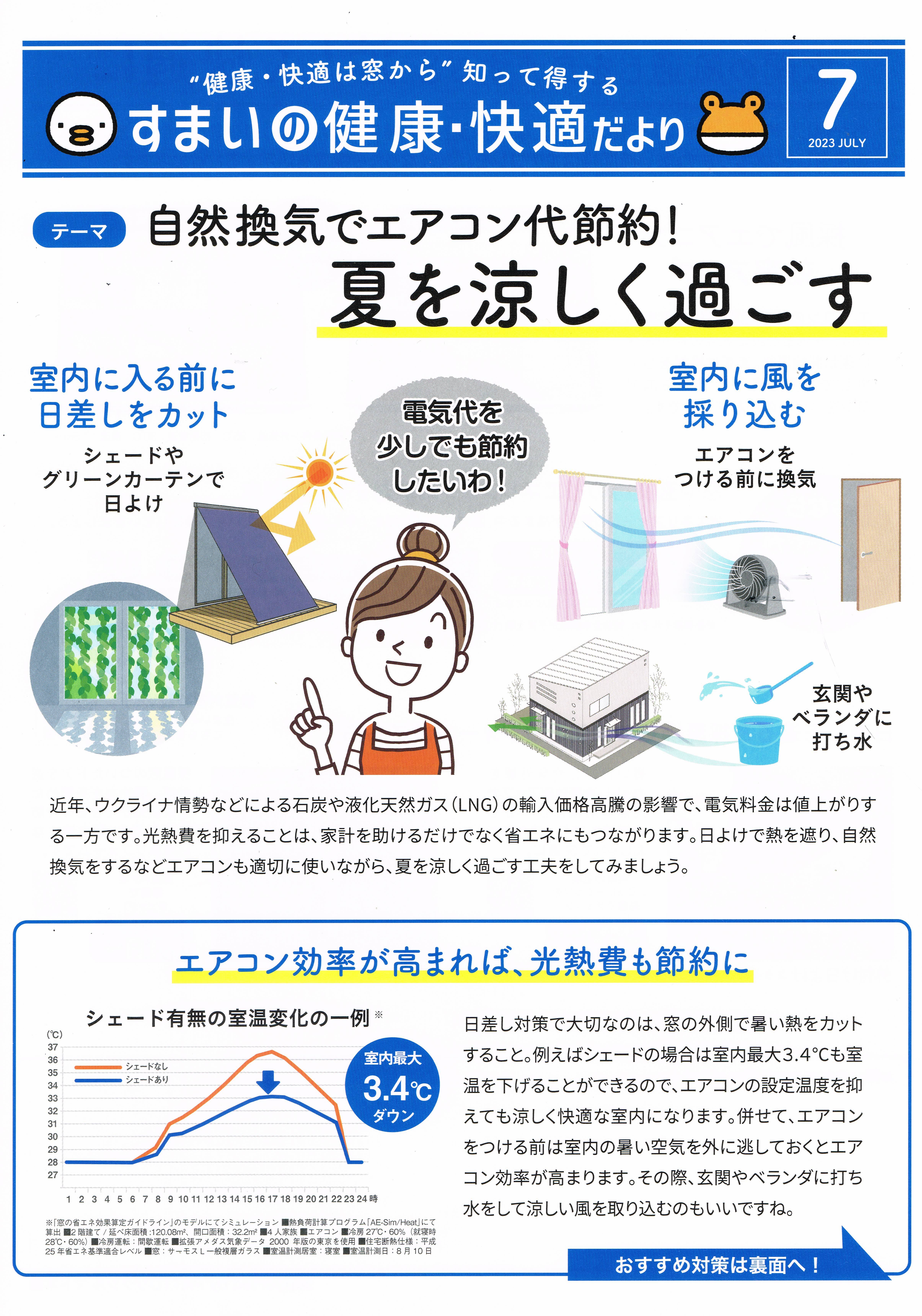 すまいの健康・快適だより　７月号 トーヨコトーヨー住器のイベントキャンペーン 写真1