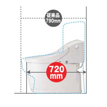 シャワートイレ一体型便器プレアスＬＳ Reプレイス高崎のブログ 写真2