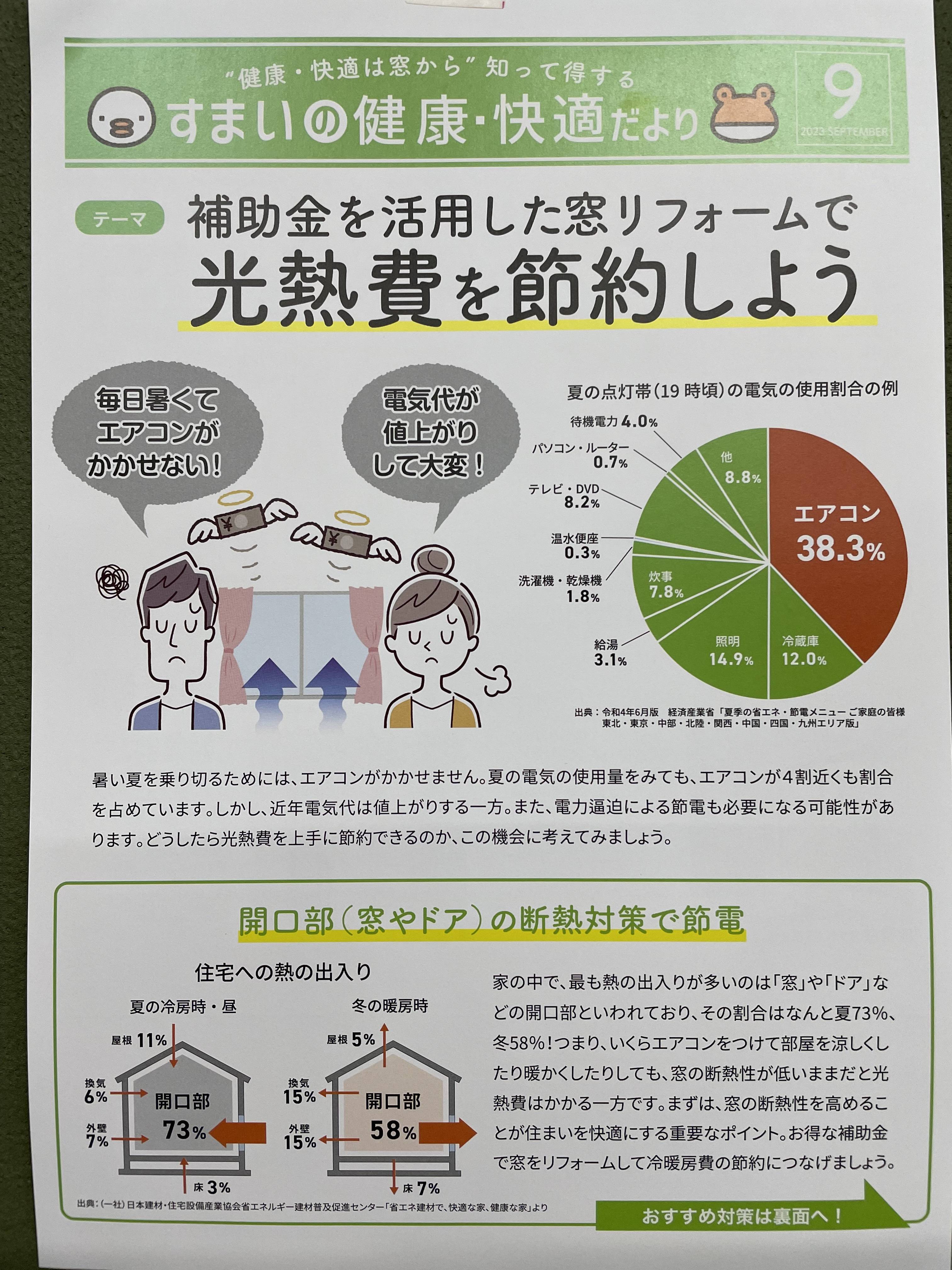 光熱費を節約しよう 東名住建 守山のイベントキャンペーン 写真1