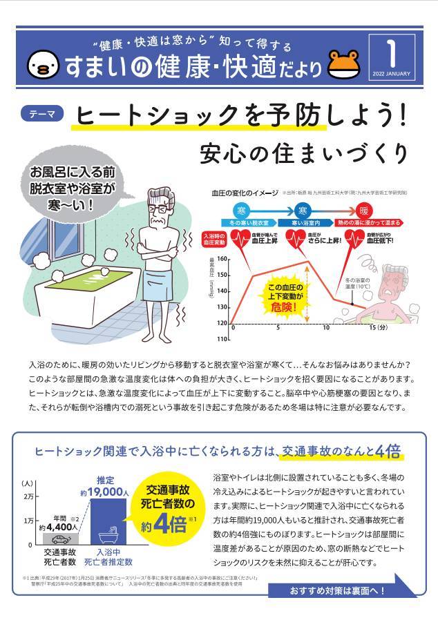 【ヒートショックを予防しよう！】健康・快適は窓から！！ おさだガラスのブログ 写真1