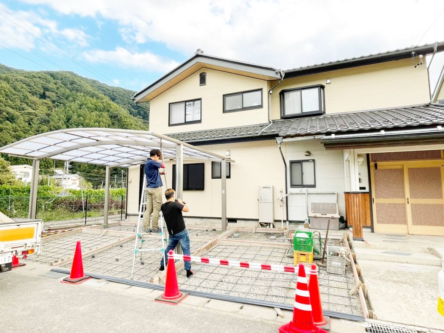 カーポート施工🚗２ 更埴トーヨー住器のブログ 写真8