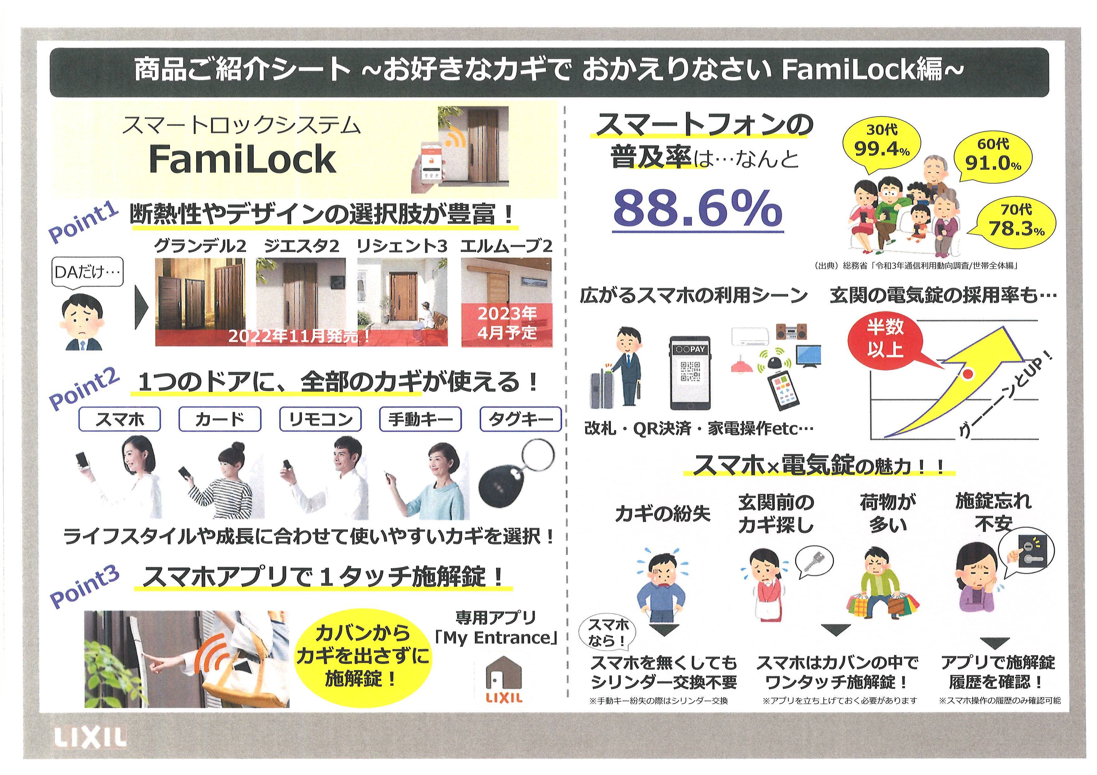 新キースタイル　ＦａｍｉＬｏｃｋ 飯田トーヨー住器のイベントキャンペーン 写真3