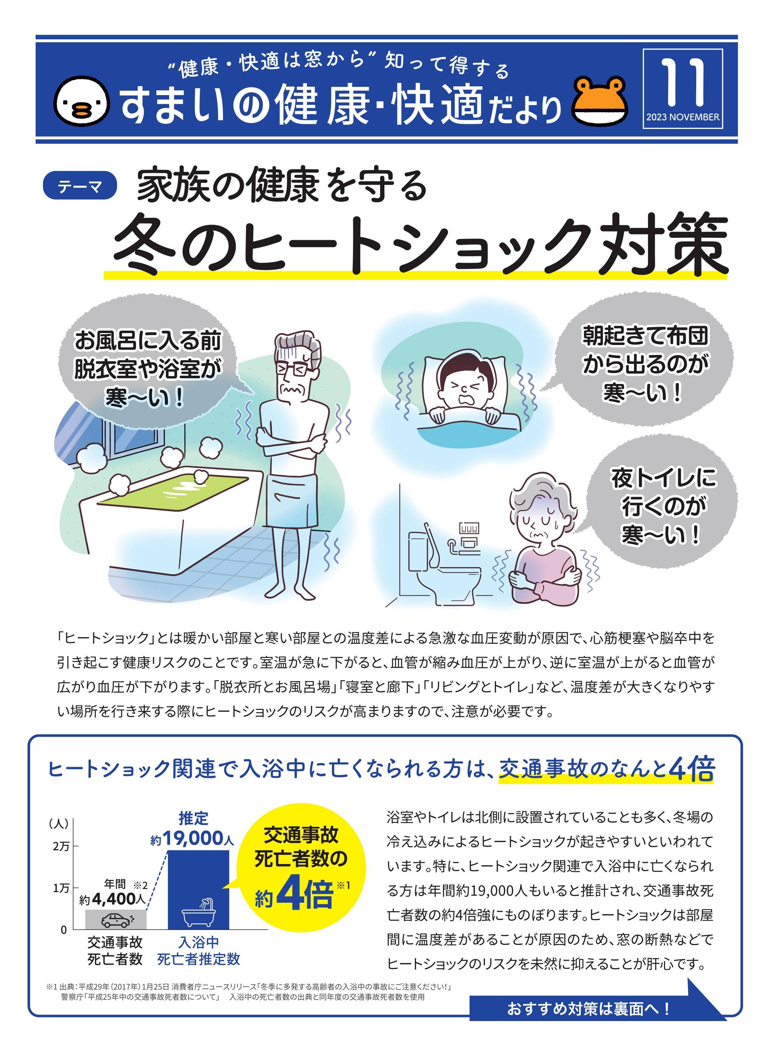 家族の健康を守る！冬のヒートショック対策 ダイワトーヨー住器のブログ 写真1