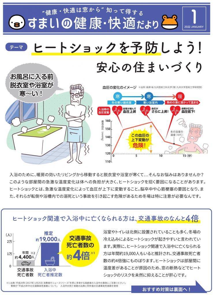 **すまいの健康・快適だより１月号** 野内のイベントキャンペーン 写真1