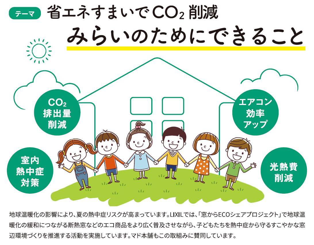 省エネすまいでCO2削減 みらいのためにできること 窓工房テラムラのブログ 写真2