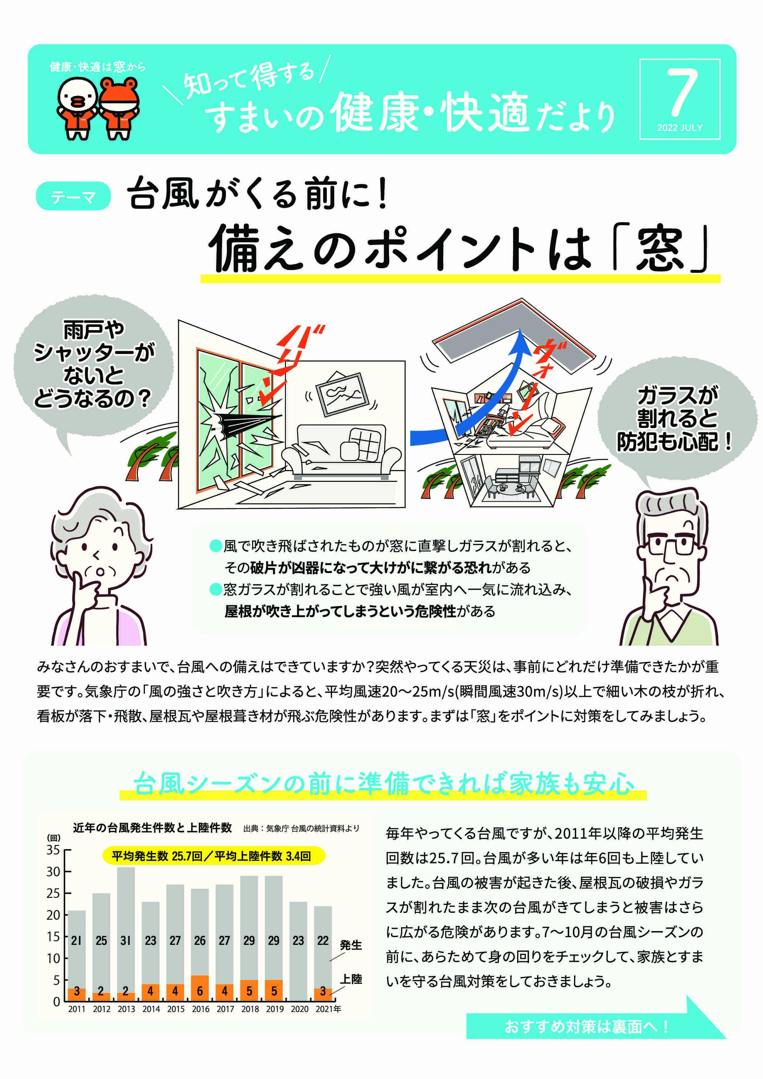 すまいの健康・快適だより　7月号 トータスエステートのイベントキャンペーン 写真1