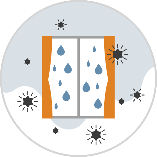 結露でカビが生えクレームになる