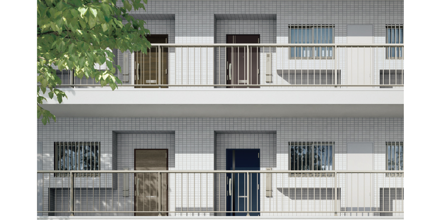 マンションの玄関ドアイメージ