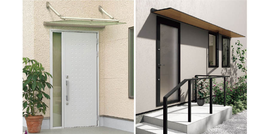 玄関屋根（庇）のイメージ