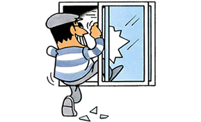 窓からの侵入イメージ