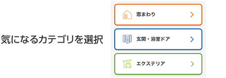 気になるカテゴリを選択