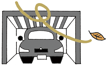 雨風から車を守って愛車をいつもきれいにのイメージ画像