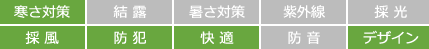 寒さ対策　採風　防犯　快適　デザイン