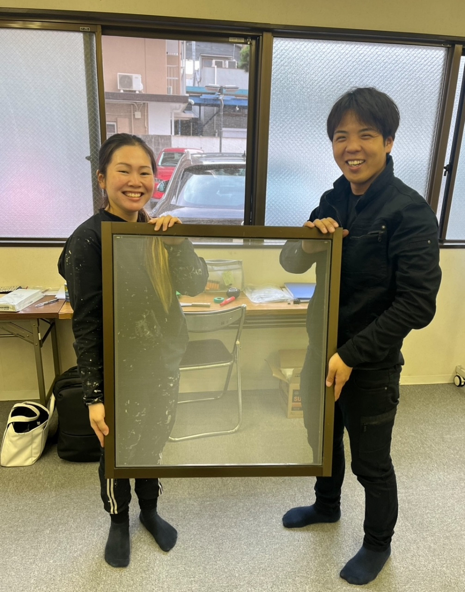 サン建材トーヨー住器の✨網戸張替講習会✨の施工後の写真1