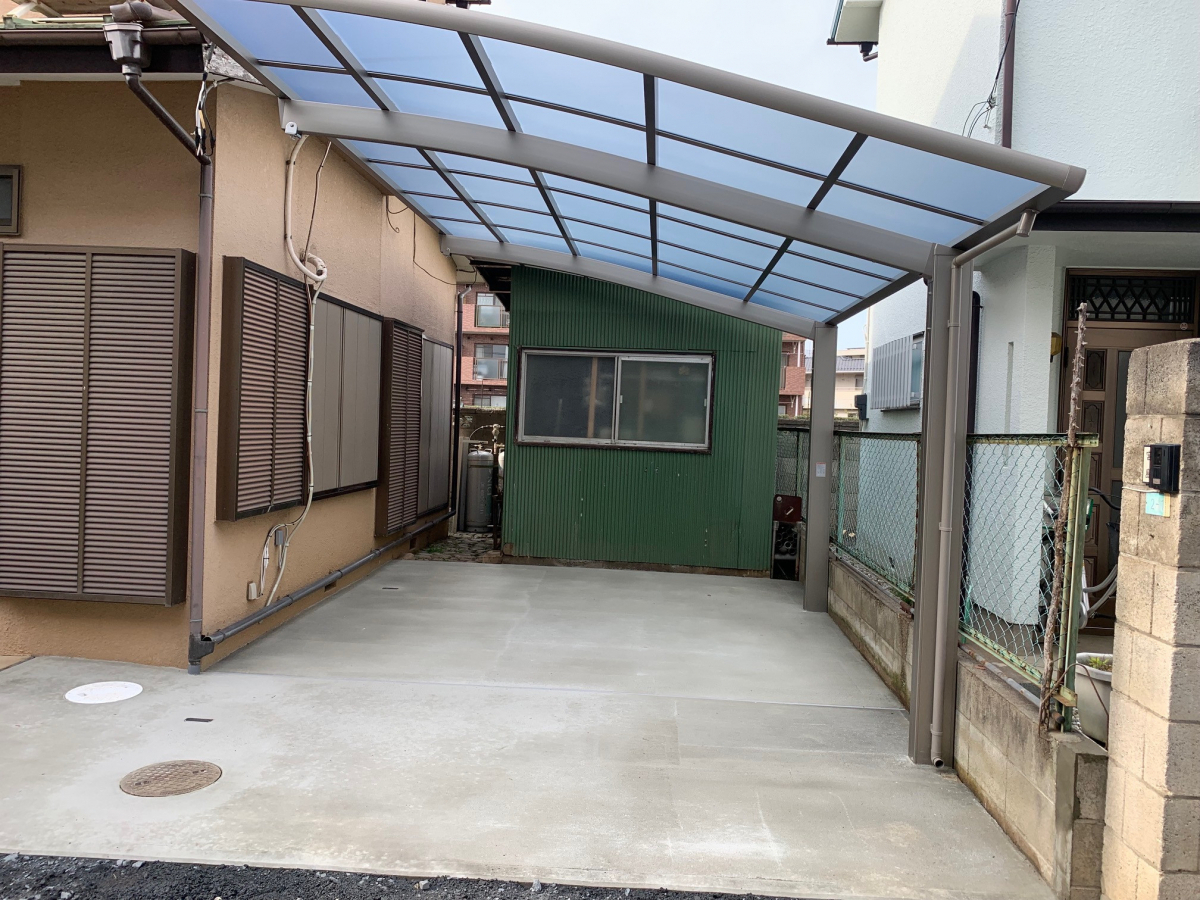 e-cubeホームテクノ 川越支店のお庭をカースペースに造り変えました!/さいたま市の施工後の写真2