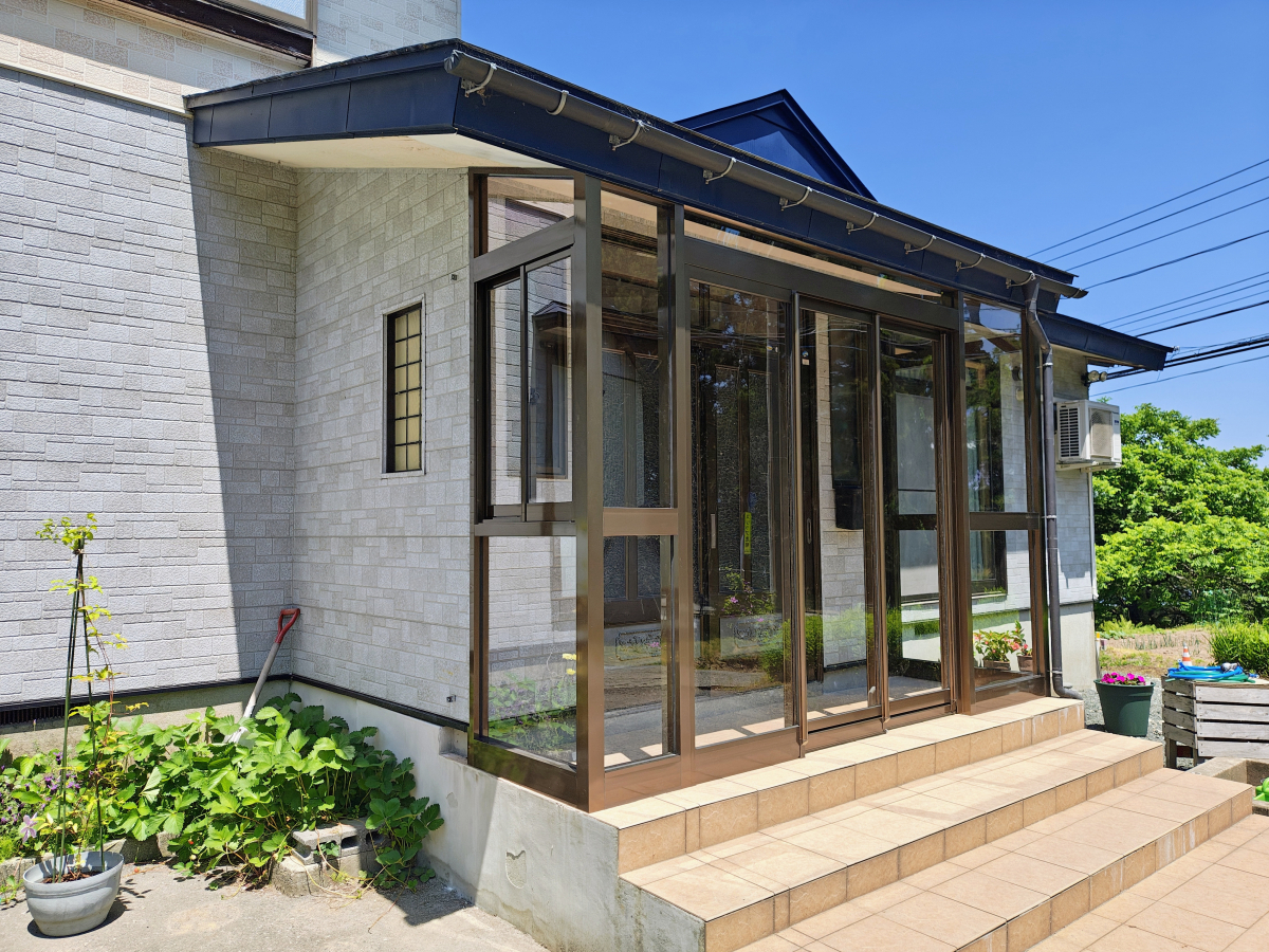 竹原屋本店の＃玄関の風雨雪を防ぎたい👉風除室で快適に('◇')ゞの施工後の写真2