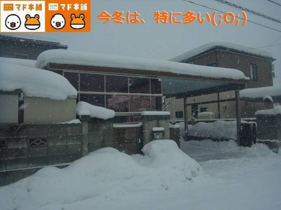 竹原屋本店の＃上段/下段スクリーン👉防雪状況('ω')ノ施工事例写真1