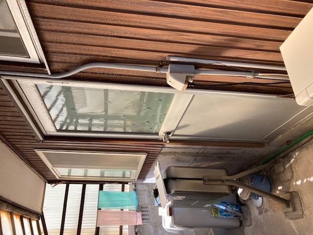 ヤマガタヤ リフォームガーデン部の勝手口框ドアをリシェント採風ドアに取替の施工前の写真1