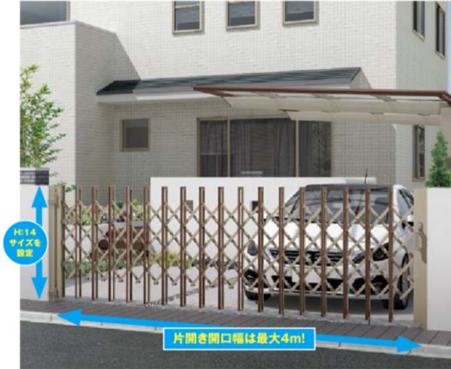 アルロの【千葉県松戸市】お庭と塀を撤去して、駐車スペースを確保。伸縮門扉と機能門柱を設置しました！の施工事例詳細写真2