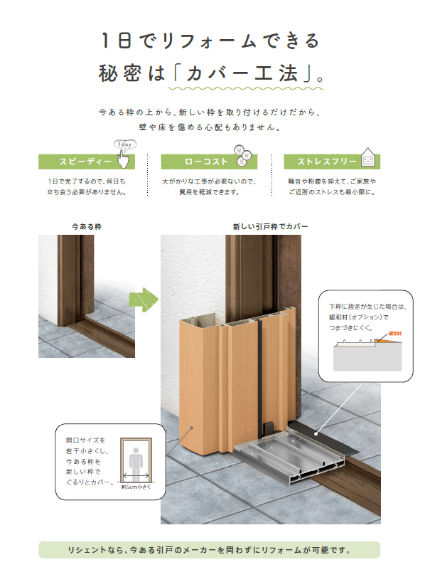 ナガセキトーヨー住器の北杜市【玄関リフォーム】の施工事例詳細写真1