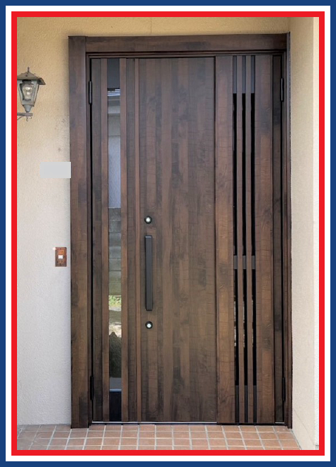 ナガセキトーヨー住器の韮崎市【玄関ドアリフォーム】の施工後の写真1