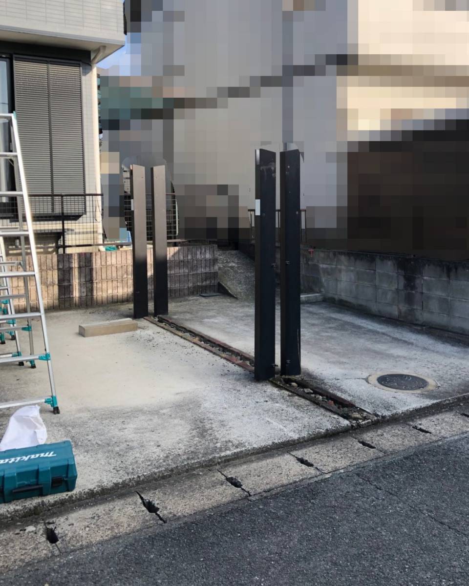 原口建材店 熊本の【F様新規カーポート取付工事】の施工前の写真2