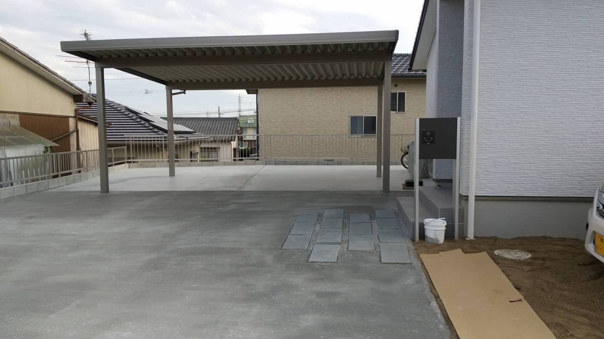 原口建材店 熊本のカーポート設置の施工後の写真1