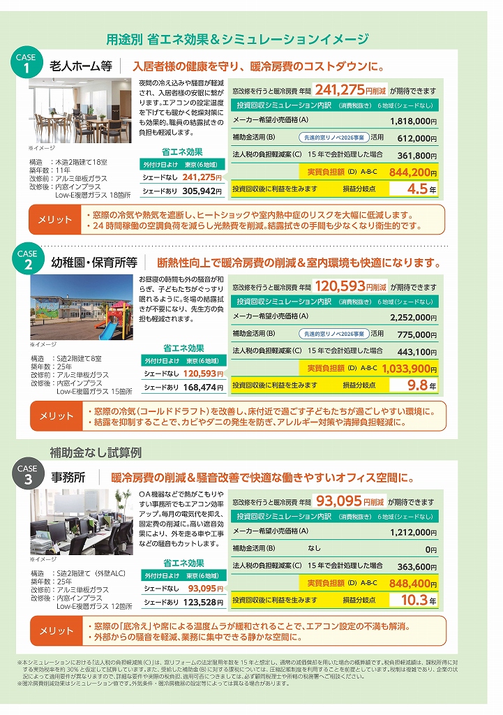 窓断熱リフォームでどれだけお得に?省エネ効果をシミュレーションで解説! 八鹿アルミ 福知山店のブログ 写真1