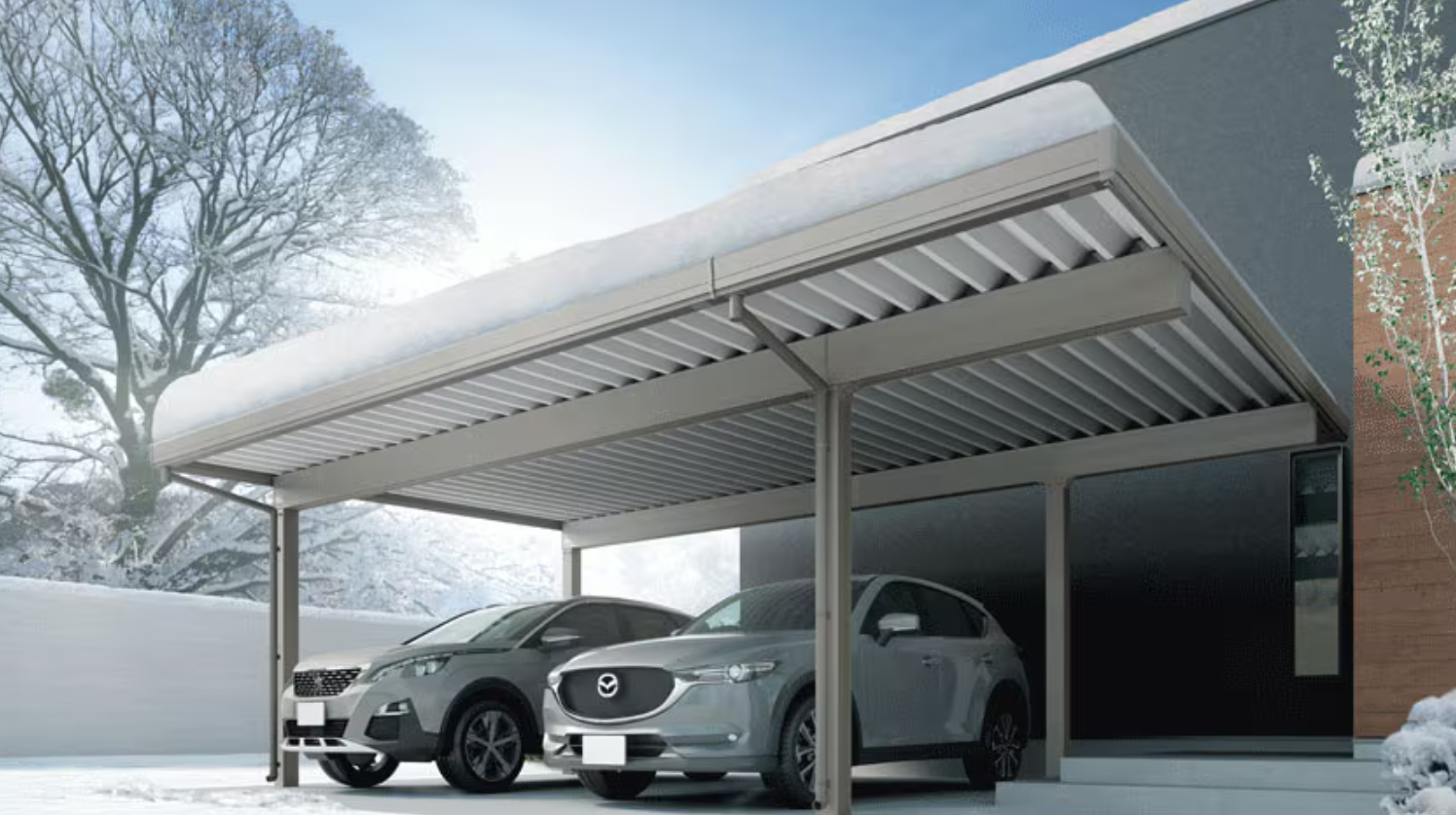 カーポートの屋根、どれを選ぶ？ 八鹿アルミ 福知山店のブログ 写真2