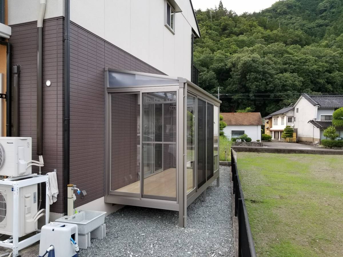 八鹿アルミ 福知山店の雨の日でも過ごしやすく☔の施工後の写真1