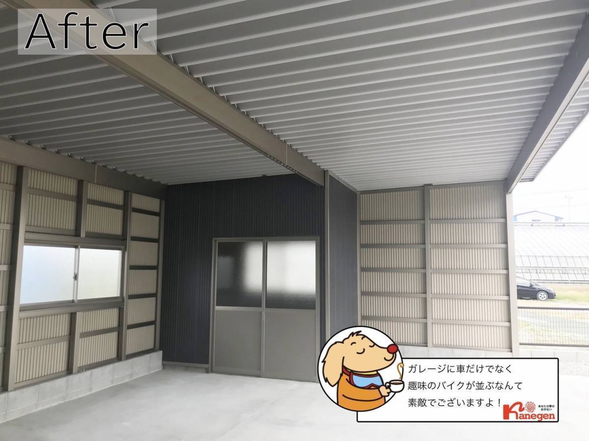 金源 豊橋店のガレージ　取付工事　の施工後の写真2