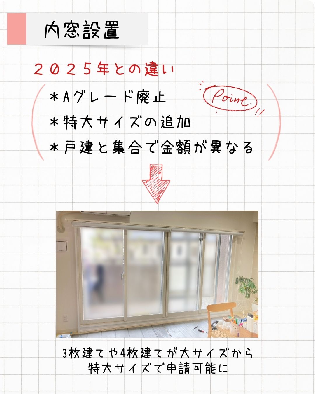 先進的窓リノベ2026の補助額が発表されました サンウインドのイベントキャンペーン 写真1