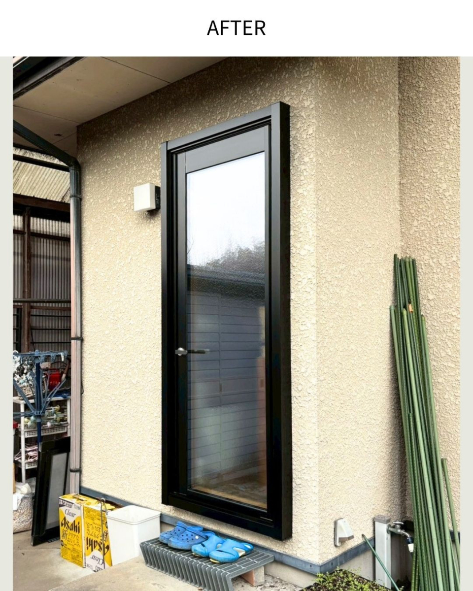 サンウインドの寒い台所とはサヨウナラ👋勝手口もリシェント！の施工後の写真1
