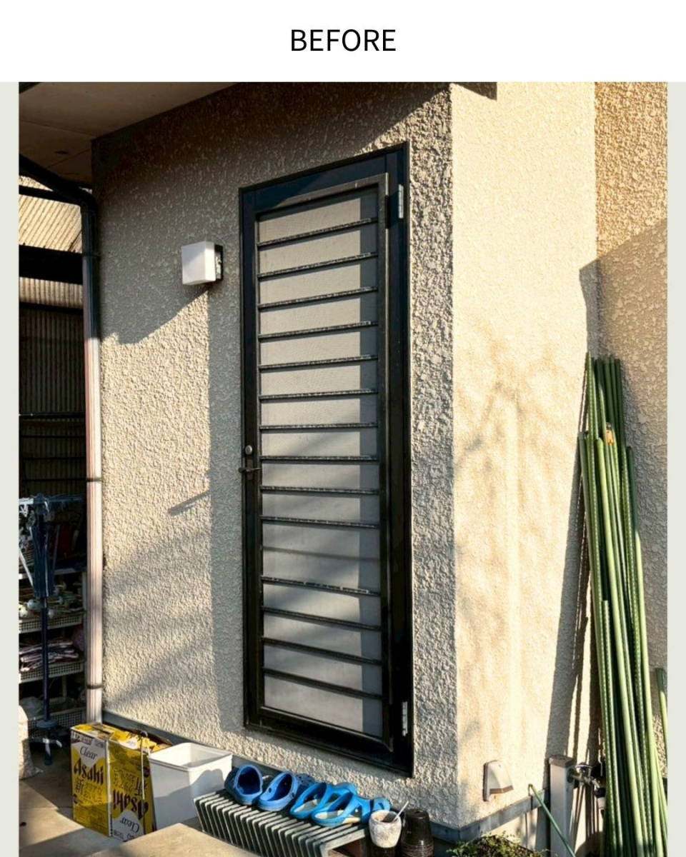 サンウインドの寒い台所とはサヨウナラ👋勝手口もリシェント！の施工前の写真1