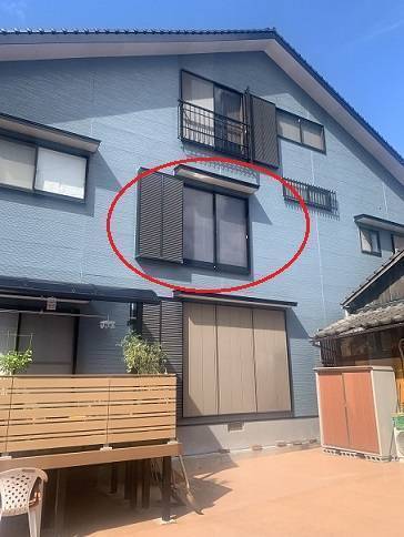 小林エコ建材の掃き出し窓に面格子！？の施工前の写真1