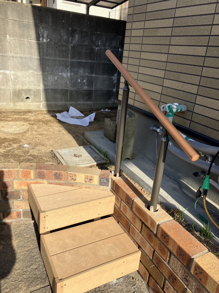 小林エコ建材の庭の段差を安心・快適にの施工後の写真3